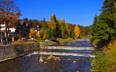 Spindlermühle im Riesengebirge in der Tschechischen Republik