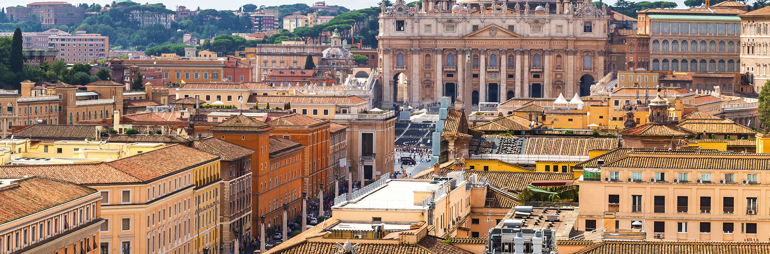 Rome and Basilica of St. Peter in Vatican