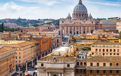 Rome and Basilica of St. Peter in Vatican