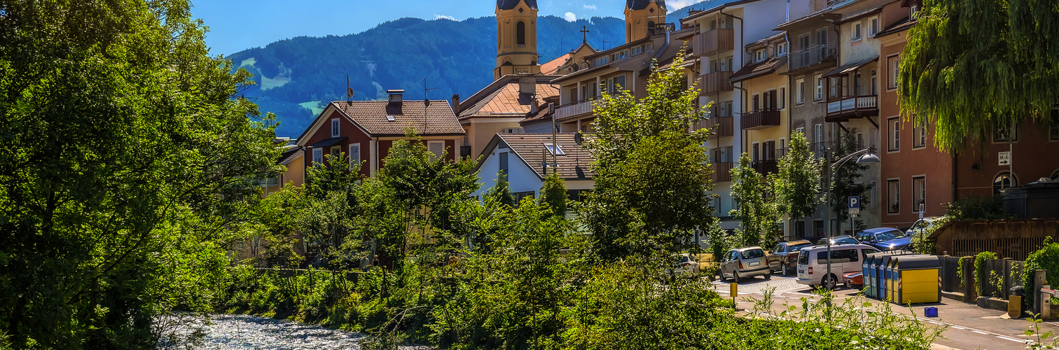 Bruneck im Südtiroler Pustertal, Italien