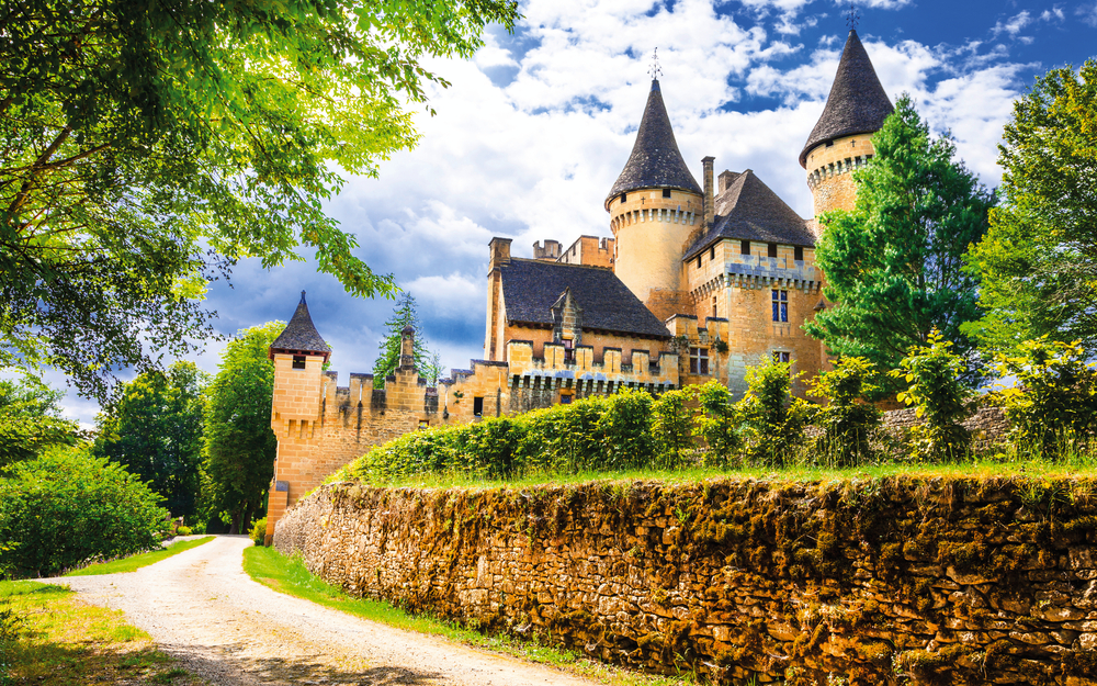 most beautiful castles of France - Puimartin,Dordogne