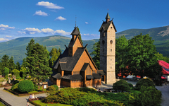 Vang stave church, Karpacz, Lower Silesian Voivodeship, Poland.