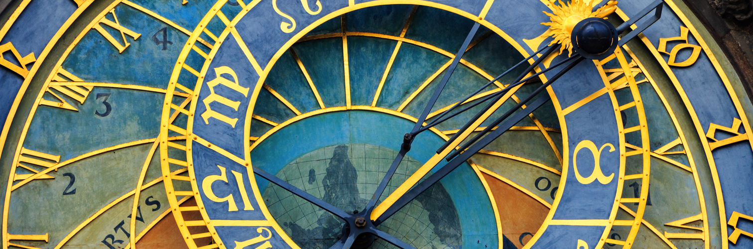 historische mittelalterliche astronomische Uhr auf dem Altstädter Ring in Prag