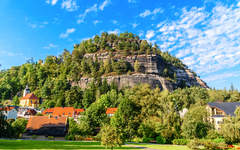 Kurort Oybin im Zittauer Gebirge, Deutschland