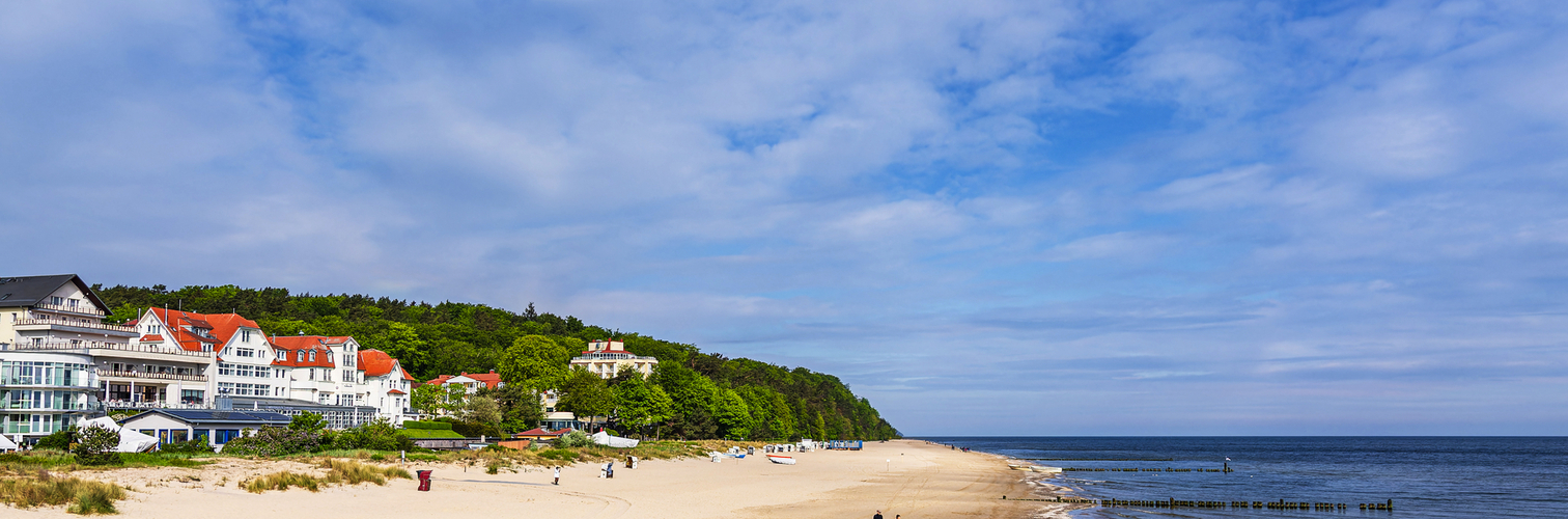 Strand an der Ostseeküste in Bansin auf der Insel Usedom