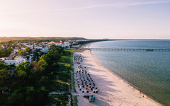 Binz auf der Insel Rügen von oben