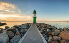 Westmole in Warnemünde