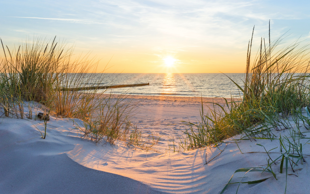 Sonnenuntergang auf der Insel Hiddensee