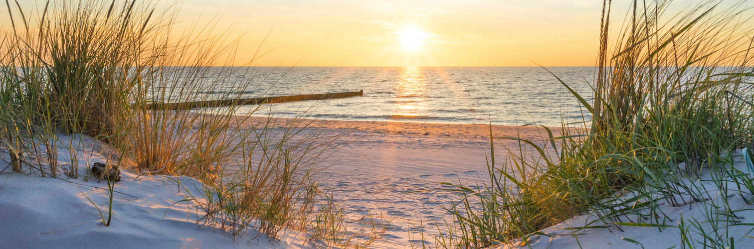 Sonnenuntergang auf der Insel Hiddensee