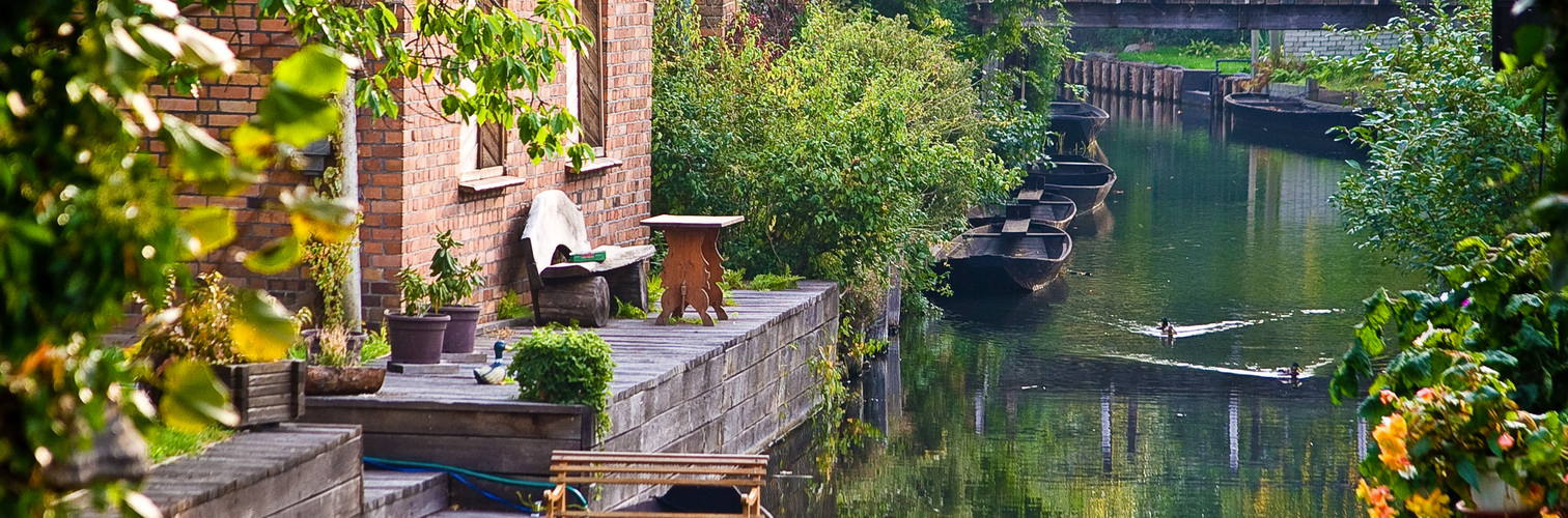 Boote im Spreewald