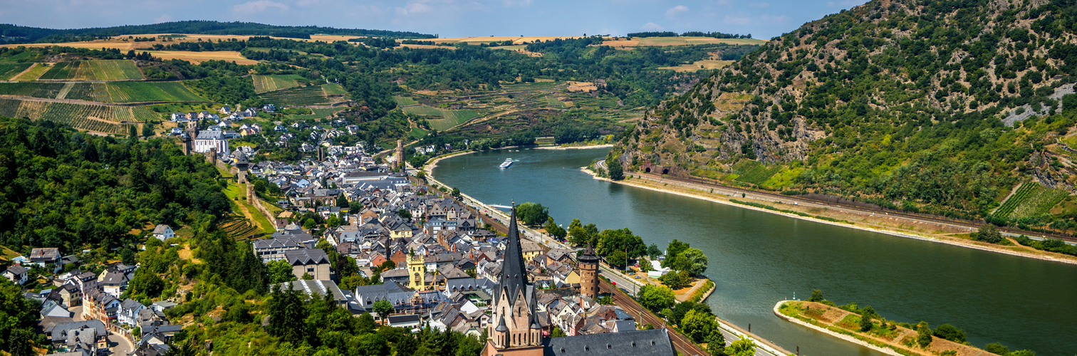Oberwesel: Blick über das Mittelrheintal