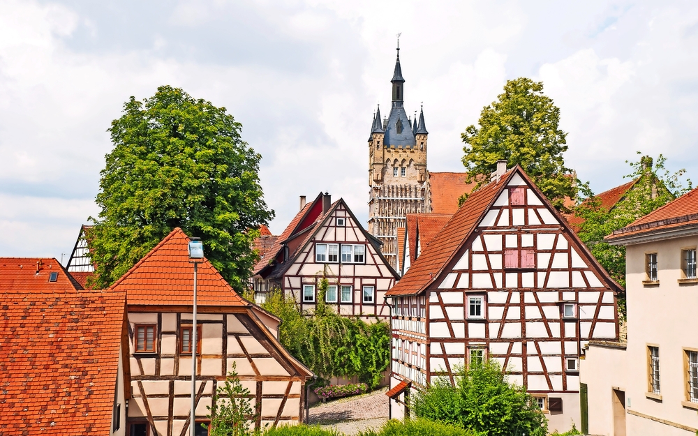 Burgviertel von Bad Wimpfen am Neckar, Baden-Württemberg
