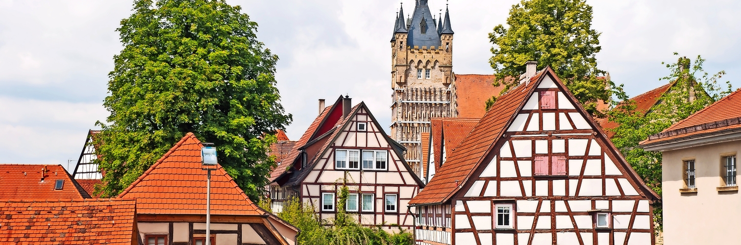 Burgviertel von Bad Wimpfen am Neckar, Baden-Württemberg