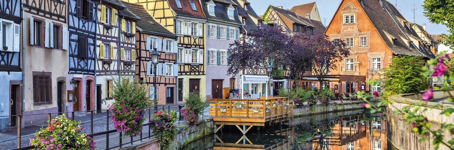 Colorful traditional french houses in Petite Venise