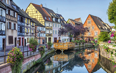 Colorful traditional french houses in Petite Venise