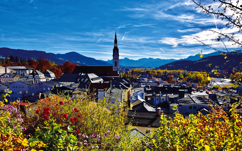 Blick vom Kalvarienberg über Bad Tölz