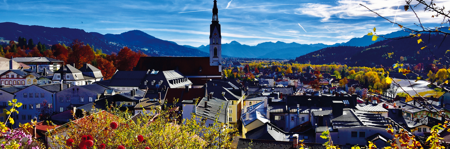 Blick vom Kalvarienberg über Bad Tölz