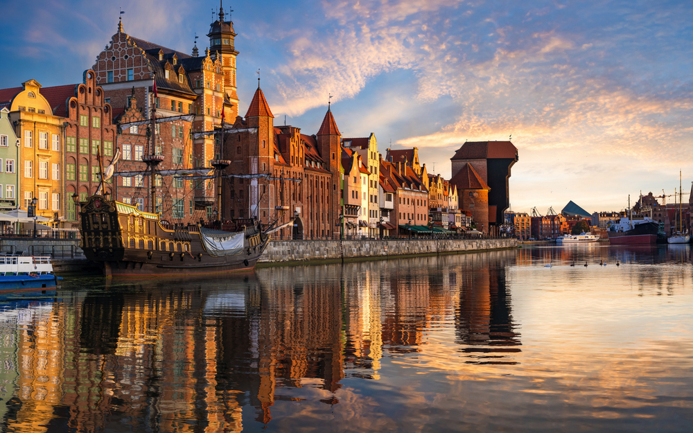 Cityscape of Gdansk in Poland