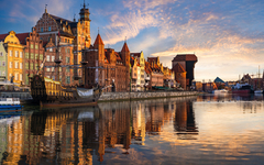Cityscape of Gdansk in Poland