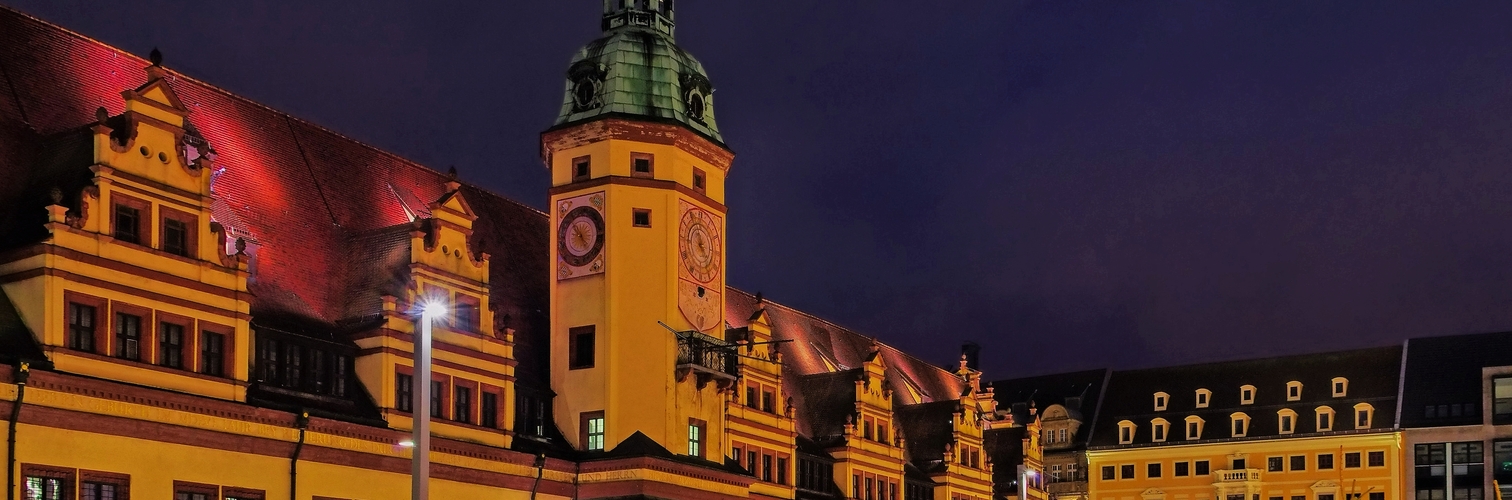Weihnachtsmarkt in Leipzig, Deutschland