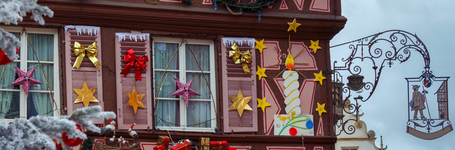 Weihnachtsmarkt in Colmar im Elsass, Frankreich