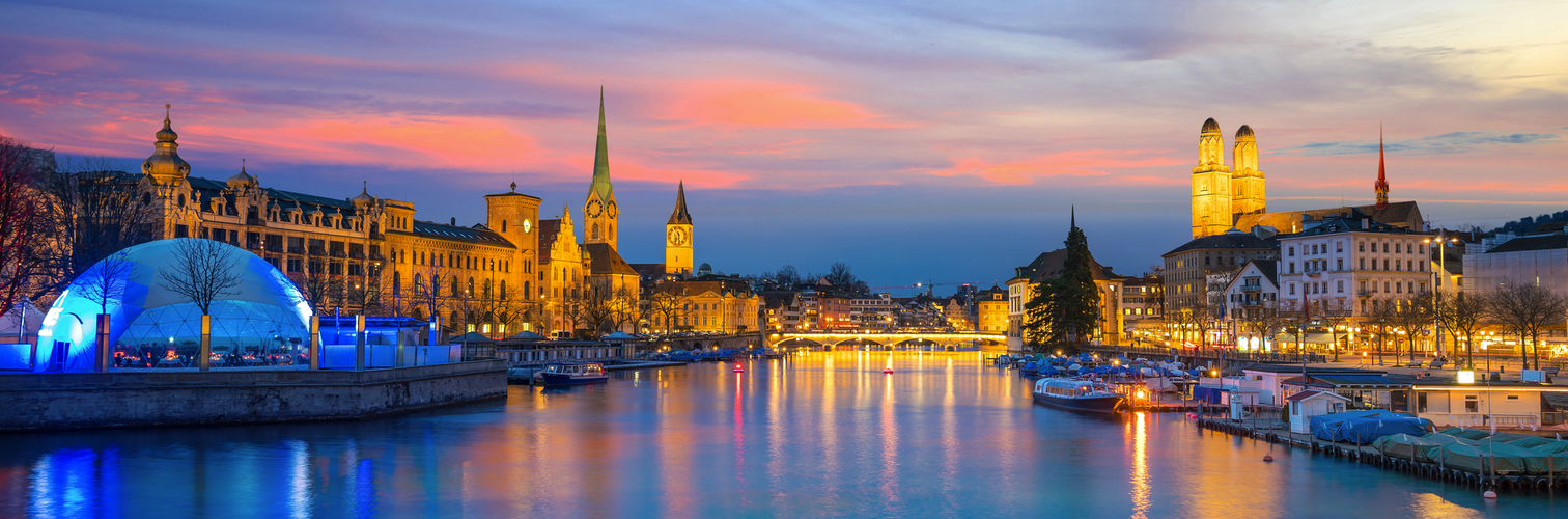 Innenstadt von Zürich in der Schweiz