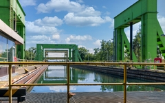 Trogbrückenfahrt mit Schiffshebewerk in Magdeburg